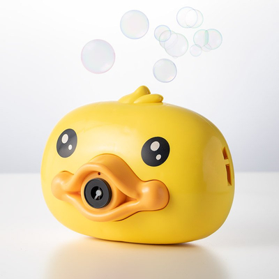 Machine à bulles de savon de canard jaune pour enfants de 3 ans et plus - Jouets