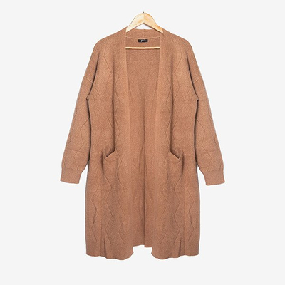 Cardigan Femme Beige - Vêtements