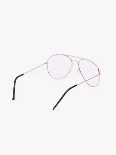 Lunettes de soleil Royalfashion transparentes dans un cadre argenté