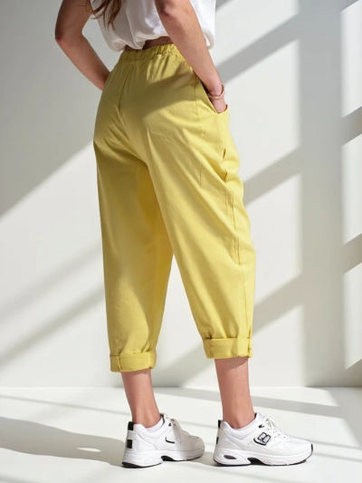 Pantalon Royalfashion pour femmes en viscose type Harem