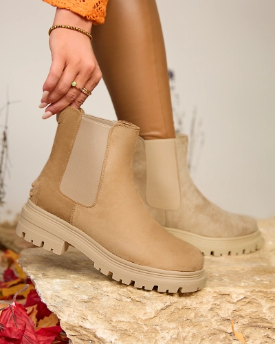 Royalfashion Bottes isolées pour femmes en camel Comfy Walk