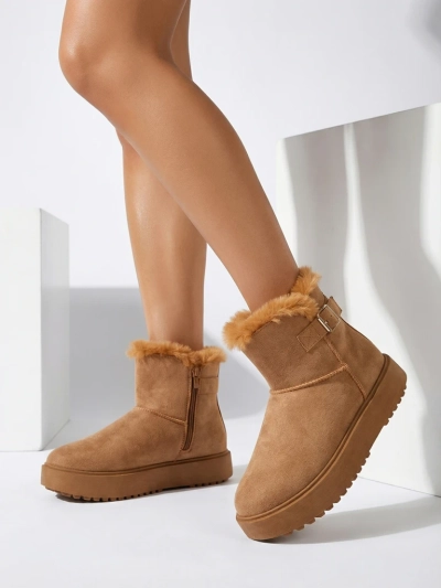 Royalfashion Bottes courtes de style bottes de neige pour femmes Aurelia Classico