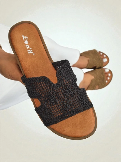 Rpyalfashion Sandales pour femmes avec une bride décorative Braida