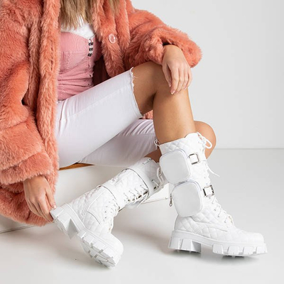 Tige matelassée Tepan blanche - Chaussures