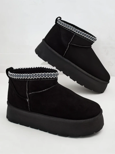 Royalfashion Bottes courtes pour femmes a'la bottes de neige Xoalla