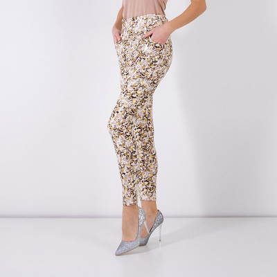Pantalon femme imprimé panthère colorée - Vêtements