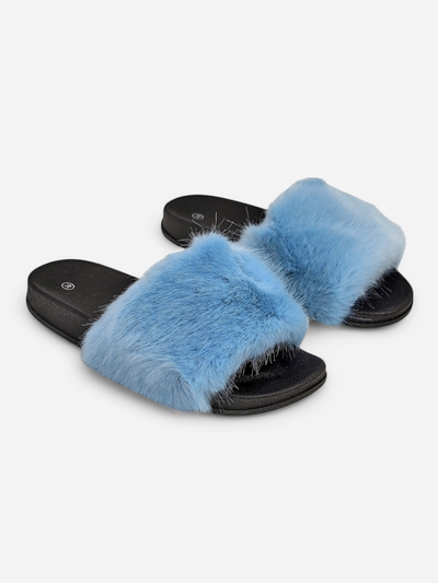 Chaussons marron femme avec fourrure Nonna- Shoes