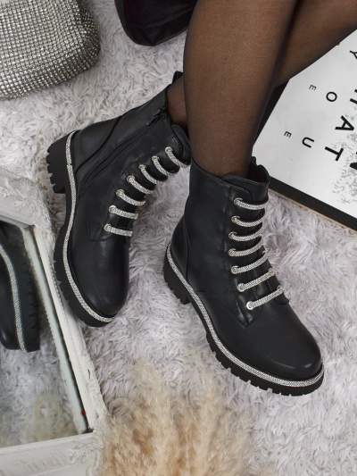 Bottines à lacets Lunara en cuir écologique pour femmes