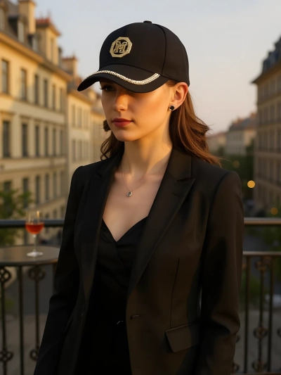 Casquette Royalfashion avec strass Glam Vibe