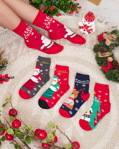 Royalfashion Lot de chaussettes de Noël pour femmes 5/pack