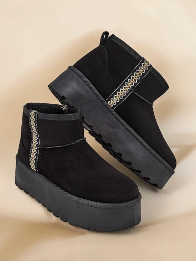 Royalfashion Bottes de neige courtes pour femmes a'la Haluzi