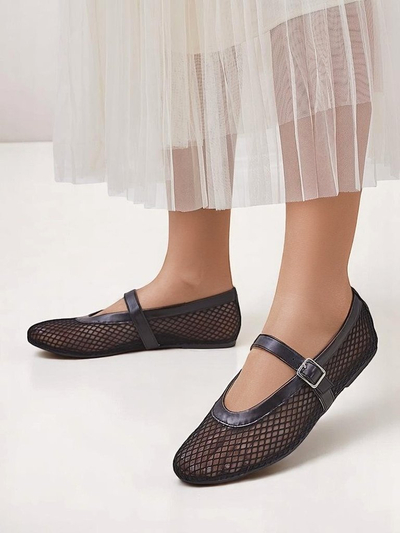 Royalfashion Ballerines ajourées pour femmes à bride Naommi