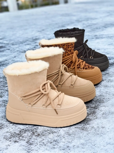 Bottes de neige à lacets pour femmes Royalfashion Moniuc