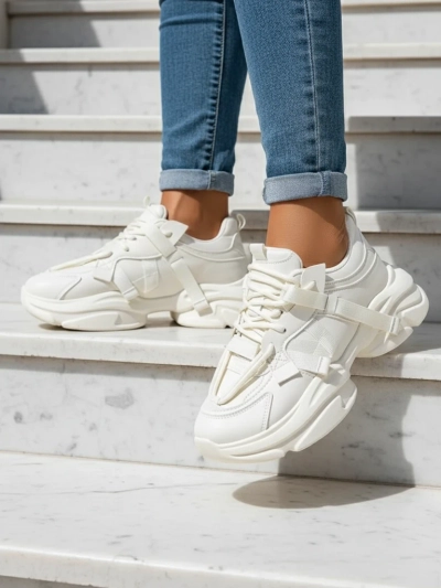 Royalfashion Baskets de sport compensées pour femmes Rensis
