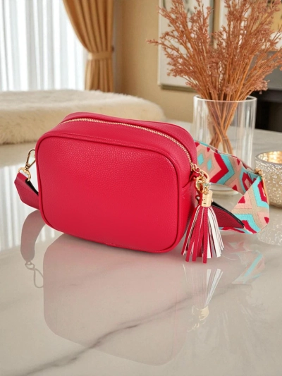 Royalfashion Petit sac à main pour femme en cuir écologique avec bandoulière colorée Kovi Lace