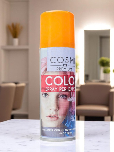 Laque Colorante en Spray pour Cheveux Orange
