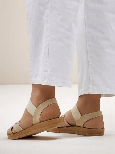 Royalfashion Sandales pour femmes avec élastique Zerefis