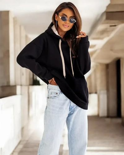 Royalfashion Sweat à capuche oversize pour femme