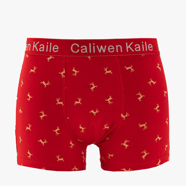Boxer de Noël Rouge Homme - Sous-Vêtements