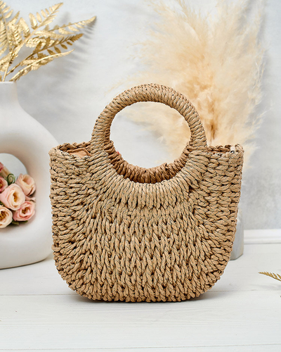 Royalfashion Petit sac à main en paille pour femme