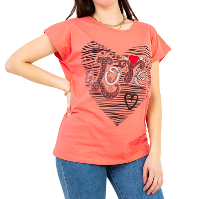 Coral T-shirt imprimé femme GRANDE TAILLE - Vêtements