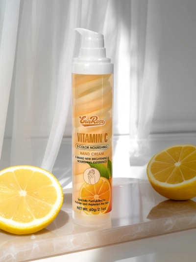 EraRose Aurelia - crème mains à la vitamine C, soin 3 couleurs, 60g