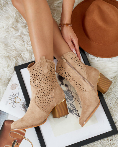 Royalfashion Bottes basses ajourées Mozie pour femme