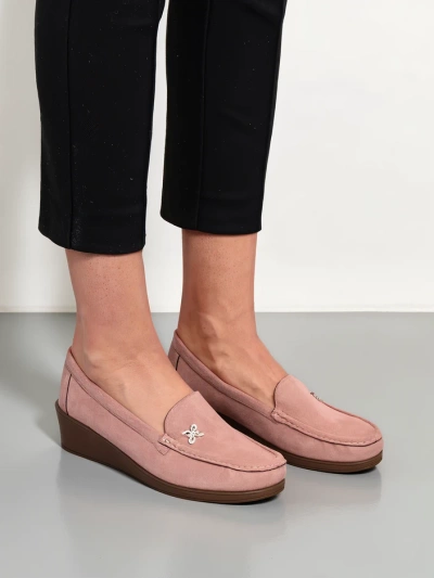 Royalfashion Mocassins pour femmes sur un petit talon Lomman