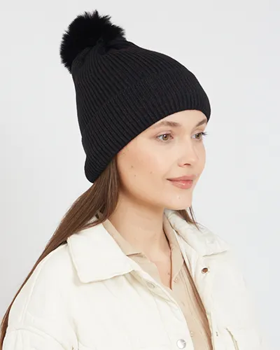 Chapeau pompon doublé pour femmes de Royalfashion