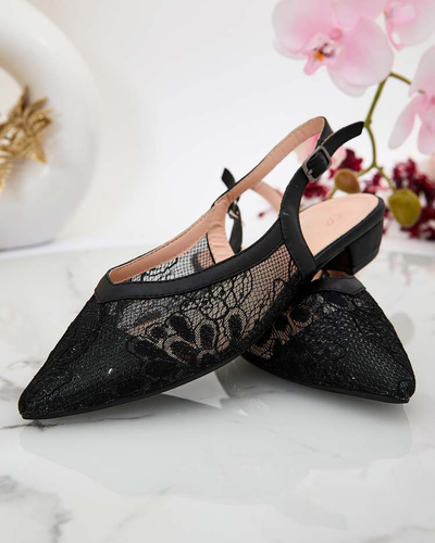 Royalfashion Sandales ballerines a'la pour femme avec dentelle Benoce