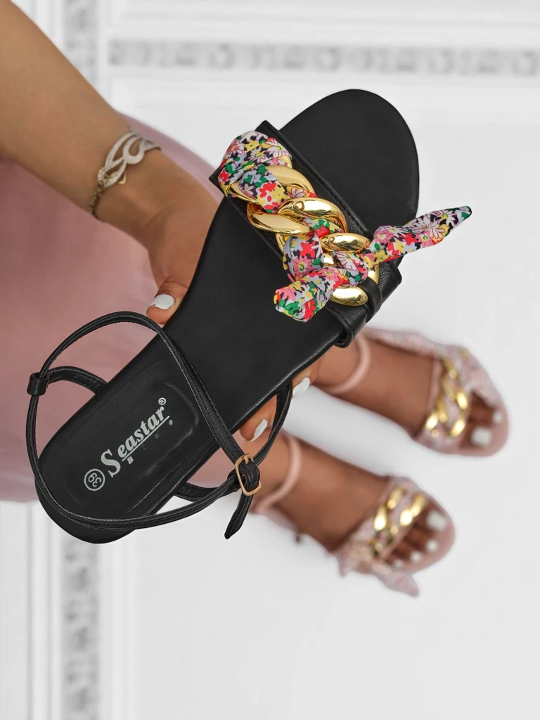 Royalfashion Sandales plates pour femmes BareLuxe