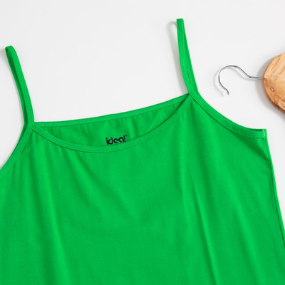 Top femme vert à fines bretelles PLUS SIZE - Vêtements