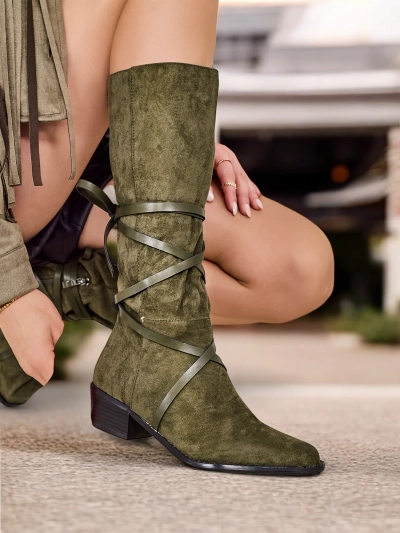 Royalfashion Bottes à talons bas Rolizoo