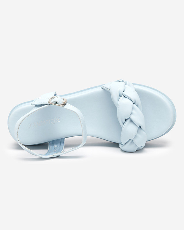 OUTLET Sandales bleu clair pour femme avec ceinture tressée Kafha - Footwear