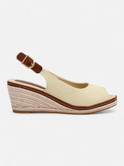 Sandales compensées ouvertes Royalfashion pour femmes Tafenis