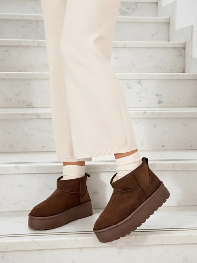 Royalfashion Bottes de neige à plateforme pour femmes a'la Dagodo