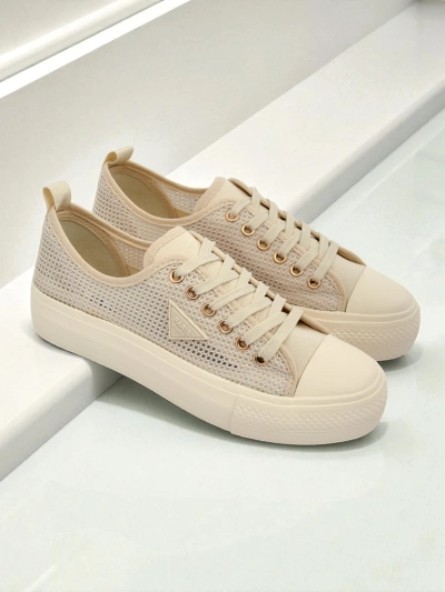 Baskets beiges pour femmes Callista Mesh – talon plat, collection Été Automne