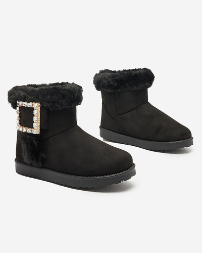 Royalfashion Bottes pour femmes a'la bottes de neige avec ornement Galaes