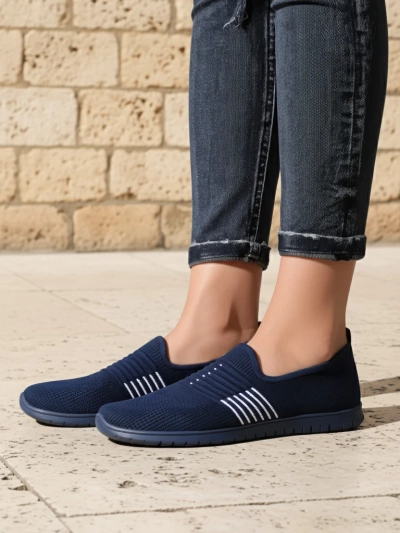 Royalfashion Chaussures de sport à enfiler pour femmes Ollabes