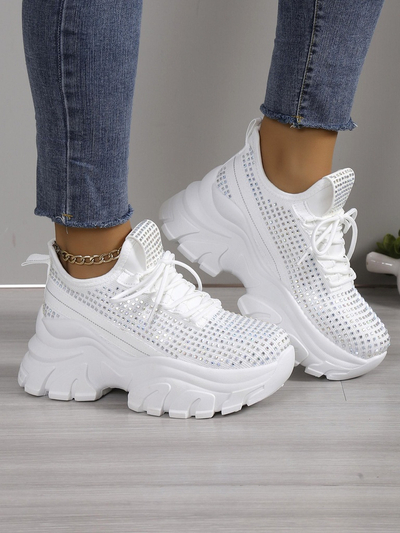 Baskets de sport pour femmes Royalfashion avec strass Blysco