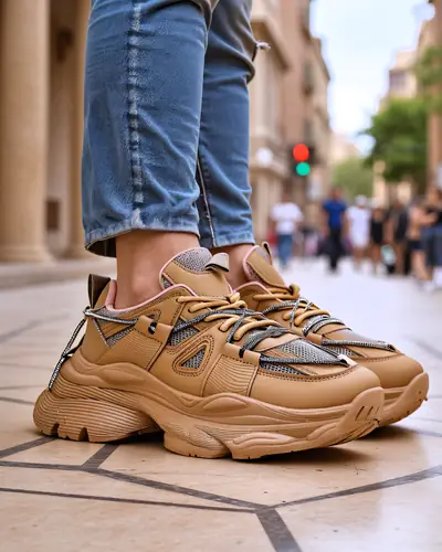 Royalfashion Baskets pour femmes sur une semelle épaisse Reterri