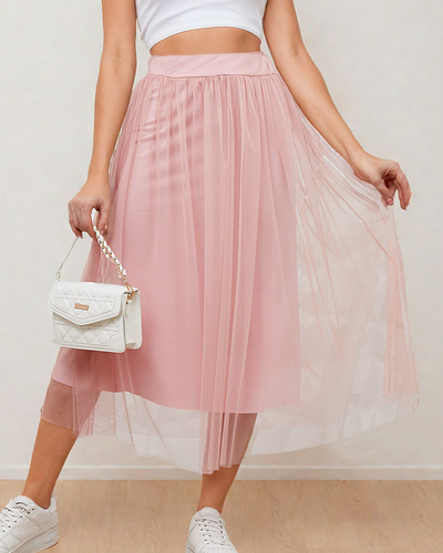 Royalfashion Jupe midi double épaisseur pour femme