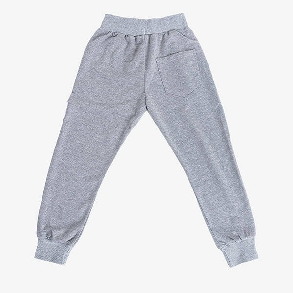 Pantalon de jogging gris garçon - Pantalons