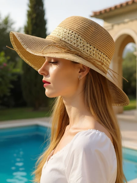 Chapeau de paille femme Royalfashion Serelina