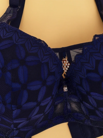 Soutien-gorge rembourré Royalfashion pour femmes avec dentelle