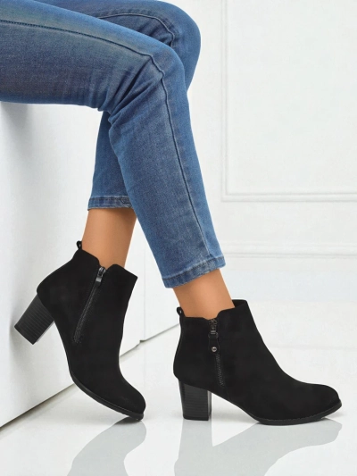 Bottines pour femmes en éco-daim à talons Midnight Bloom