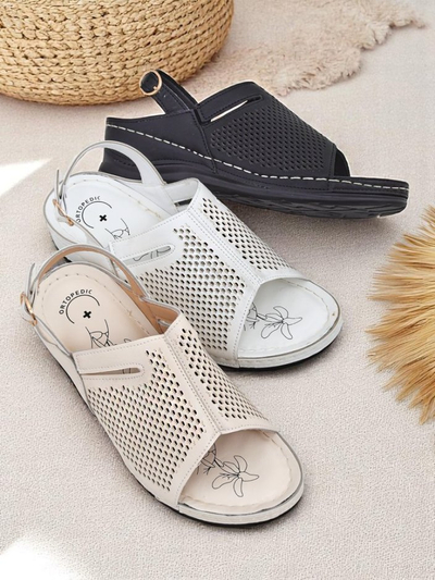 Royalfashion Sandales compensées pour femmes Mira