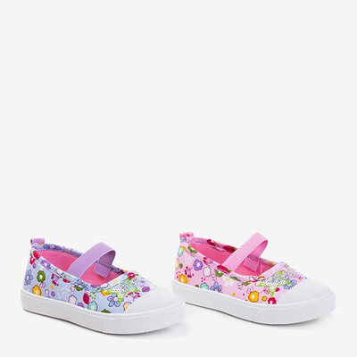 Baskets roses à fleurs Ringo pour enfants - Footwear