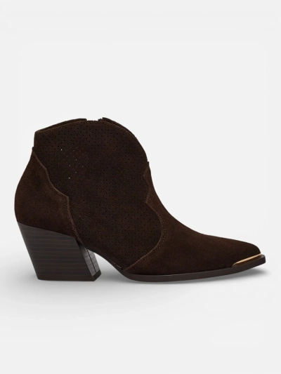 Bottines de cowboy pour femmes en cuir naturel Nilof