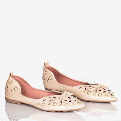 Ballerines femme beige avec décorations Lil - Chaussures 1